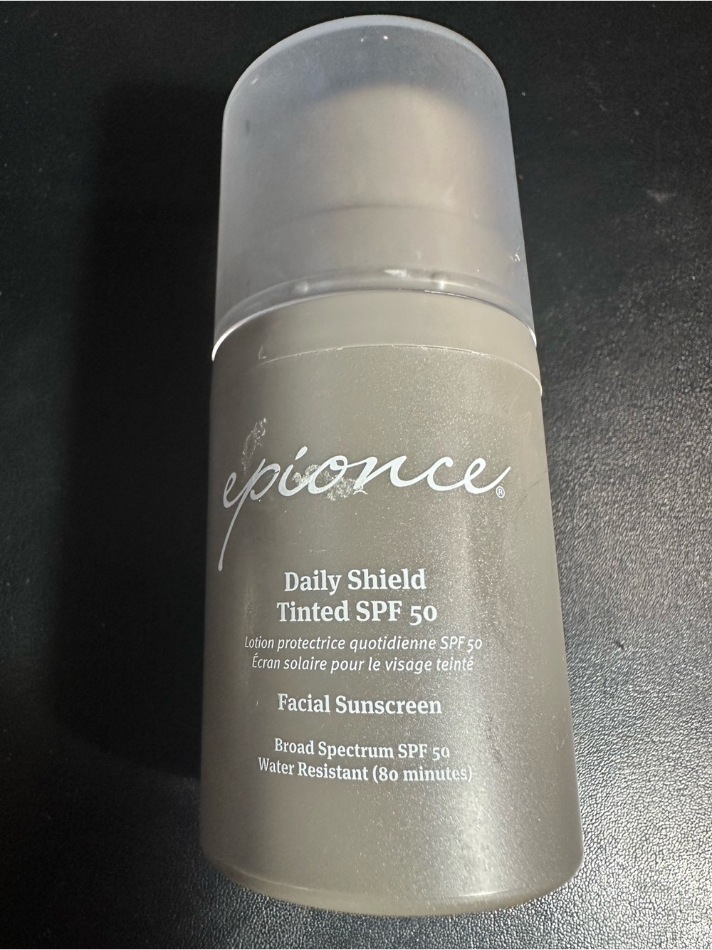 EPIONCE Daily Shield Tinted SPF 50 Facial Sunscreen no box